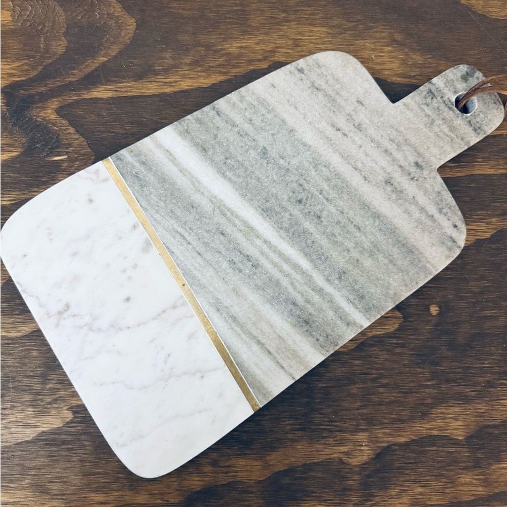 Solid Marble Gray Serving Charcuterie Cutting Board